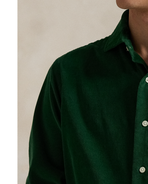 Pinwale cotton corduroy brings a refined rusticity to this shirt. At the left chest, our iconic embroidered Pony gives it a signature finishing touch.
