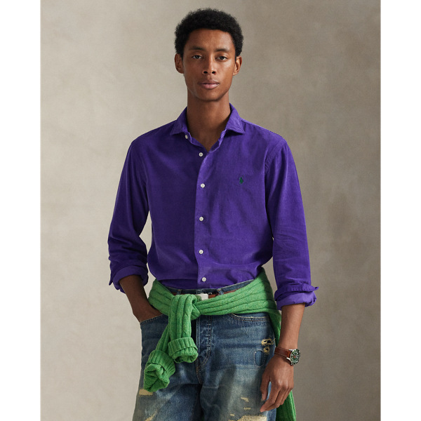 Pinwale cotton corduroy brings a refined rusticity to this shirt. At the left chest, our iconic embroidered Pony gives it a signature finishing touch.