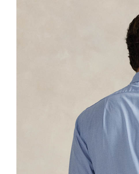 This houndstooth shirt is crafted from lightweight cotton twill, which has been peached for unparalleled softness.