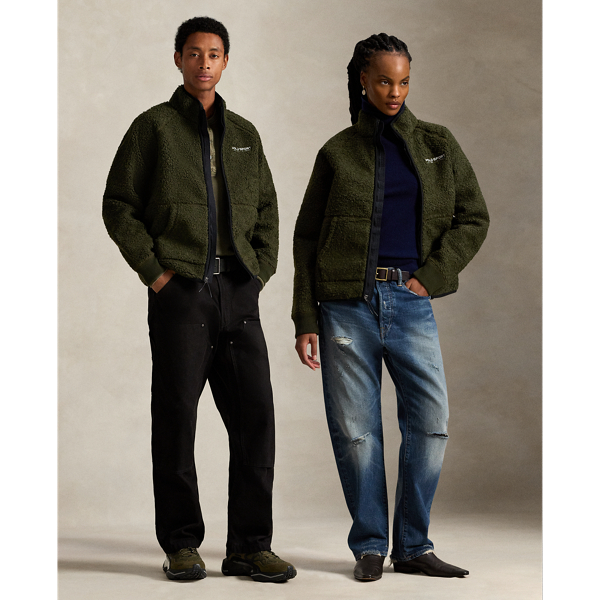 This unisex jacket is made from high-pile fleece that's bonded to mesh at the interior. Our iconic Polo Sport logo at the chest adds a signature finish.