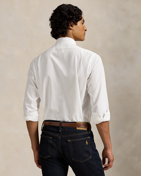 This spread-collar shirt is crafted from lightweight cotton poplin, which boasts a silky feel. Our iconic Pony adds a signature finish on the left chest.