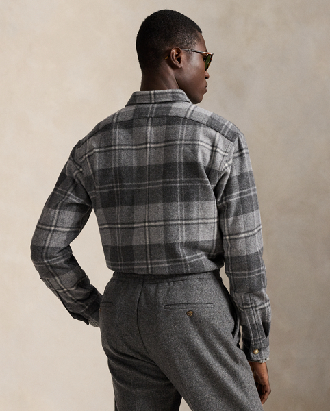 Camicia in lana scozzese Classic-Fit Ralph Lauren