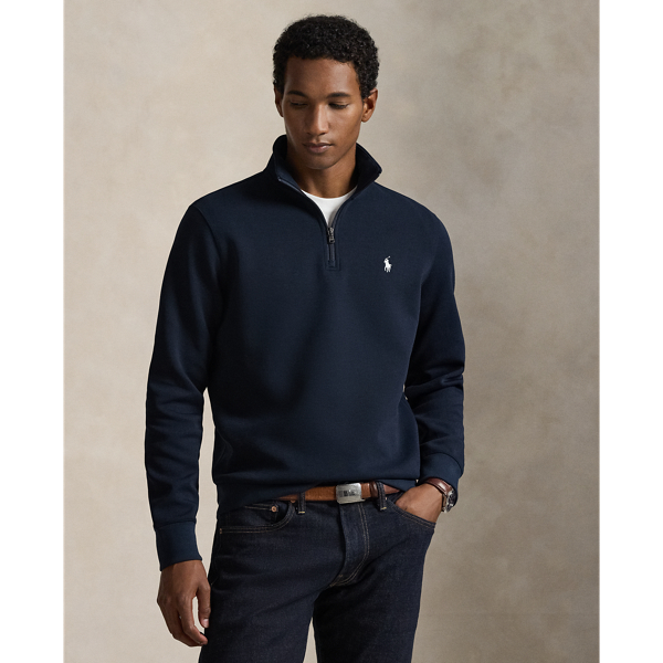 Elevate your everyday style with this cotton-blend mockneck pullover. Expertly crafted using a double-knit fabric, this versatile layering piece delivers exceptional comfort and polished style. Our iconic embroidered Pony adds a distinctive  Ralph Lauren Lauren touch.