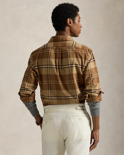 Camicia in Twill Tecnico Custom-Fit Ralph Lauren