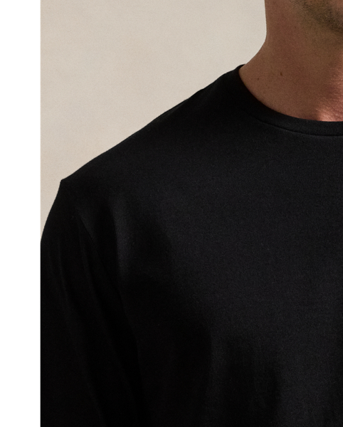 In soft cotton jersey, this Big & Tall long-sleeve T-shirt is washed to give it the look and feel of a perfect vintage find.