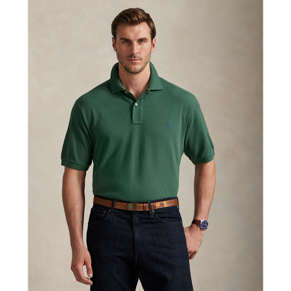 An American style standard since 1972, the Polo shirt has been imitated but never matched. Over the decades, Ralph Lauren Lauren has reimagined his signature style in a wide array of colours and fits, yet all retain the quality and attention to detail of the iconic original. This Big & Tall version is made with our highly breathable cotton mesh, which offers a textured look and a soft feel.