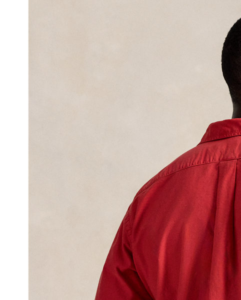 The oxford shirt made its debut very early in  Ralph Lauren Lauren’s designs, and since then, it has solidified its status as a pillar of the Polo look. Our fabric is developed with a secret wash, giving it instant character, ease and a heathered softness – what we refer to as "the perfect rumple". The formula is so unique that it's been kept in a safe for more than three decades. Today, Mr Lauren continues to create countless variations of his iconic shirt, including this Big & Tall version, which is garment-dyed and treated for a broken-in look and feel from day one.