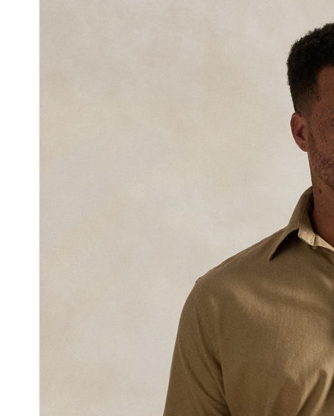 The oxford shirt made its debut very early in  Ralph Lauren Lauren’s designs, and since then, it has solidified its status as a pillar of the Polo look. Our fabric is developed with a secret wash, giving it instant character, ease and a heathered softness – what we refer to as "the perfect rumple". The formula is so unique that it's been kept in a safe for more than three decades. Today, Mr Lauren continues to create countless variations of his iconic shirt, including this Big & Tall version, which is garment-dyed and treated for a broken-in look and feel from day one.