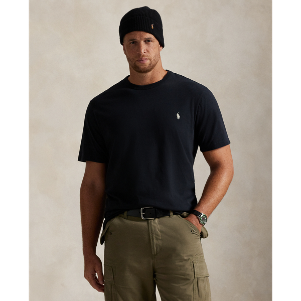 Washed for a perfectly broken-in look and feel, this cotton Big & Tall T-shirt is a Polo essential that you'll reach for again and again.