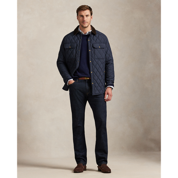 Polo's straight-leg jean features a regular rise with an easy, relaxed fit through the seat and the thigh. This Big & Tall pair is crafted from indigo-dyed stretch denim and finished with our signature embroidered Pony.