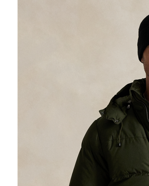 Made from water-repellent ripstop fabric, this Big & Tall jacket is insulated with 650-fill-power down and constructed with a detachable hood.