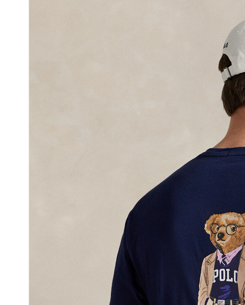 This Big & Tall cotton T-shirt features two signature graphics: our logo on the chest pocket and the iconic Polo Bear on the back.