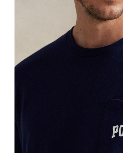 This Big & Tall cotton T-shirt features two signature graphics: our logo on the chest pocket and the iconic Polo Bear on the back.