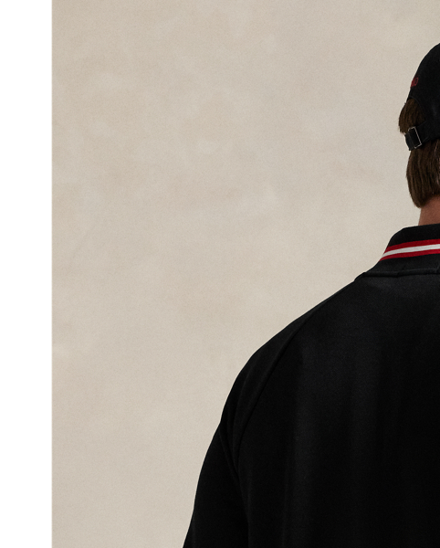 This Big & Tall bomber jacket is crafted with a double-knit mesh fabric and features our signature embroidered Pony.