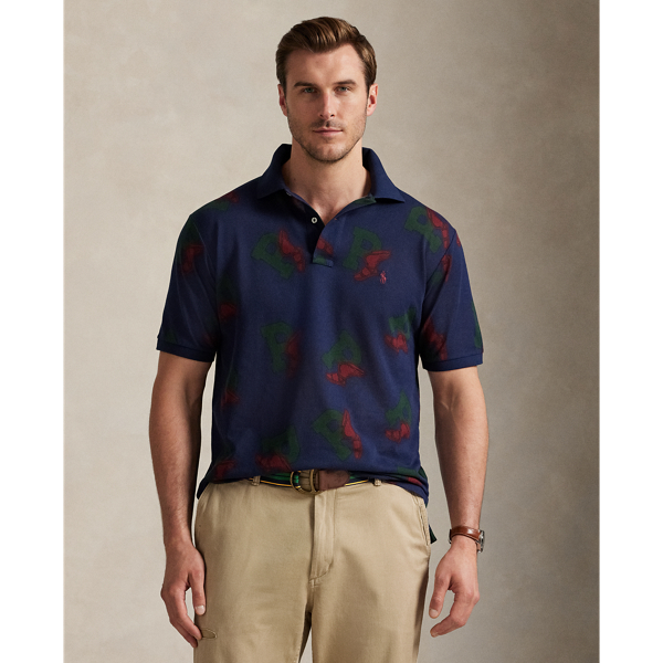An American style standard since 1972, the Polo shirt has been imitated but never matched. Over the decades, Ralph Lauren Lauren has reimagined his signature style in a wide array of colours and fits, yet all retain the quality and attention to detail of the iconic original. This Big & Tall version is printed all over with our iconic P-Wing logo, which was first introduced in 1992 and is inspired by vintage track-and-field iconography.