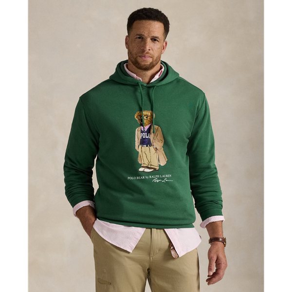 This Big & Tall hoodie is crafted with a plush cotton blend and printed with our iconic mascot, the Polo Bear.