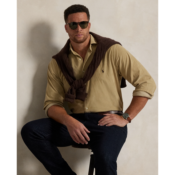 Fine-wale cotton corduroy brings a refined rusticity to this Big & Tall shirt. At the left chest, our iconic embroidered Pony gives it a signature finishing touch.