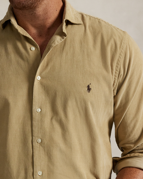 Fine-wale cotton corduroy brings a refined rusticity to this Big & Tall shirt. At the left chest, our iconic embroidered Pony gives it a signature finishing touch.