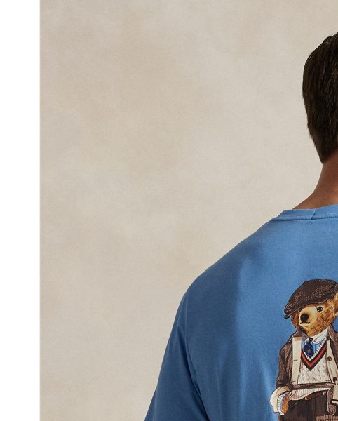 This Big & Tall T-shirt features our logo intricately embroidered at the front and our iconic mascot, the Polo Bear, printed at the back.