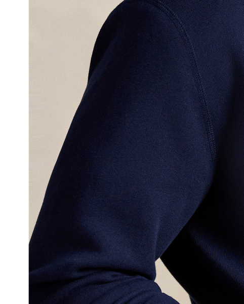 Along with our signature embroidered Pony, this cotton-blend Big & Tall hoodie features our Polo logo rendered in letterman-style appliqués.