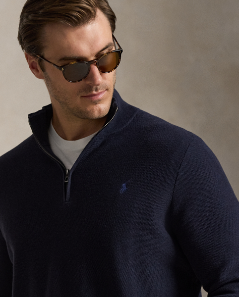 Maglia in Piqué di Cotone Plus Size Ralph Lauren
