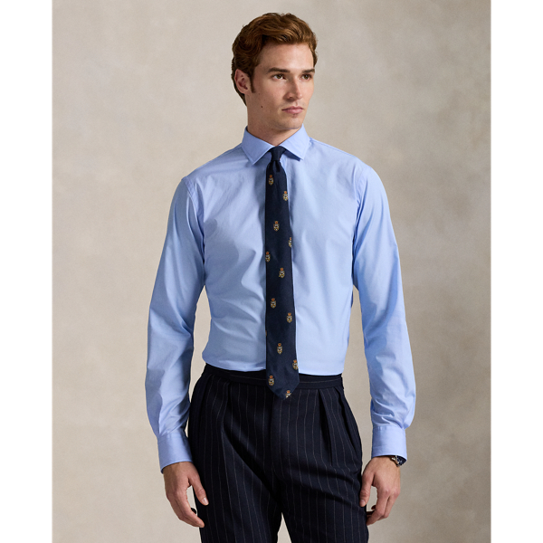 Crafted with 120s-quality cotton poplin, this shirt features a trim fit and our signature embroidered Pony at the hem.