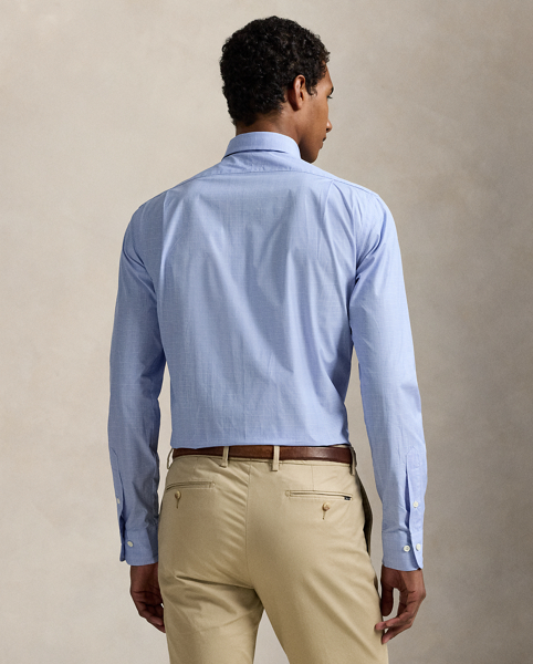 This checked shirt is crafted with 140s-quality, two-ply cotton poplin and finished with genuine mother-of-pearl buttons.