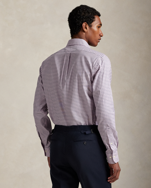 This stretchy shirt is made with cotton PUREPRESS™ technology, a durable press finish that provides wrinkle resistance while reducing material strength loss and protecting against abrasion.