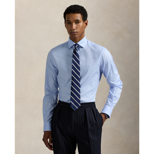 This stretchy shirt is made with cotton PUREPRESS™ technology, a durable press finish that provides wrinkle resistance while reducing material strength loss and protecting against abrasion.