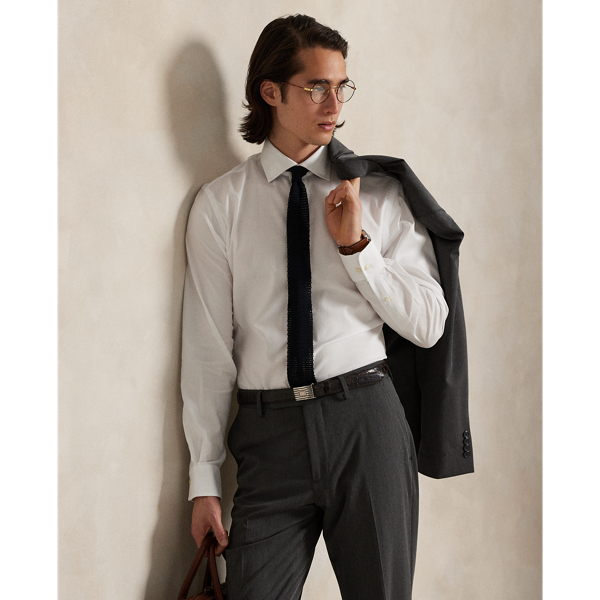 This stretchy shirt is made with cotton PUREPRESS™ technology, a durable press finish that provides wrinkle resistance while reducing material strength loss and protecting against abrasion.