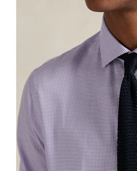 This stretchy shirt is made with cotton PUREPRESS™ technology, a durable press finish that provides wrinkle resistance while reducing material strength loss and protecting against abrasion.