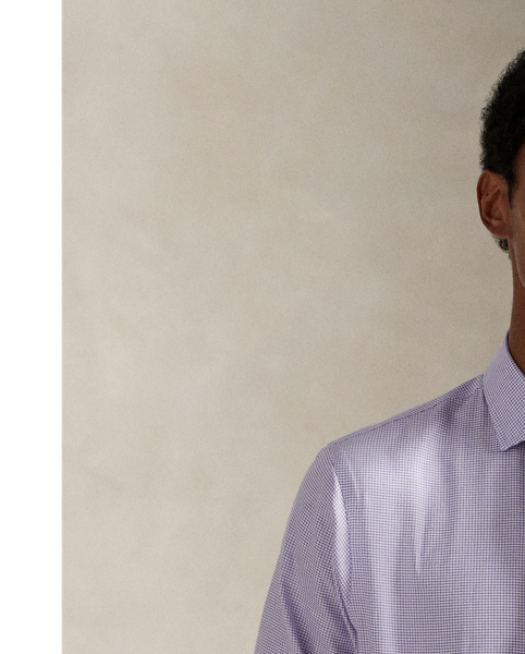 This stretchy shirt is made with cotton PUREPRESS™ technology, a durable press finish that provides wrinkle resistance while reducing material strength loss and protecting against abrasion.