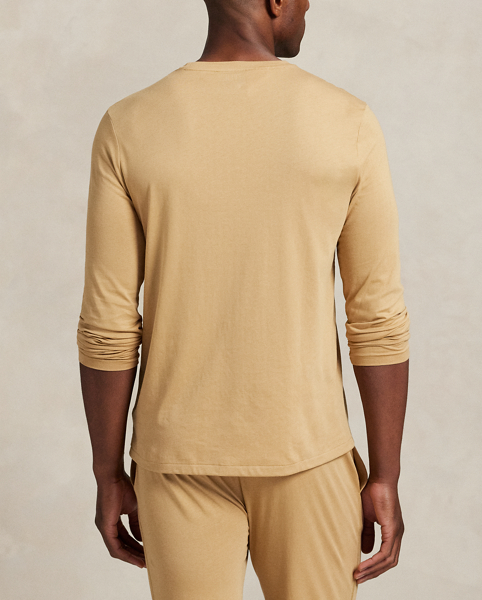 Made with soft cotton jersey, this comfortable long-sleeve sleep shirt unites our iconic logo and signature embroidered Pony.