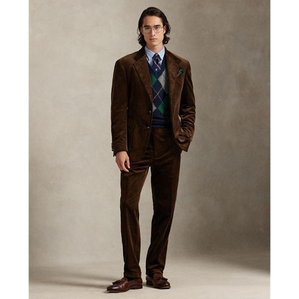 These flat-front trousers are made from Italian wide-wale corduroy and washed for superior softness.