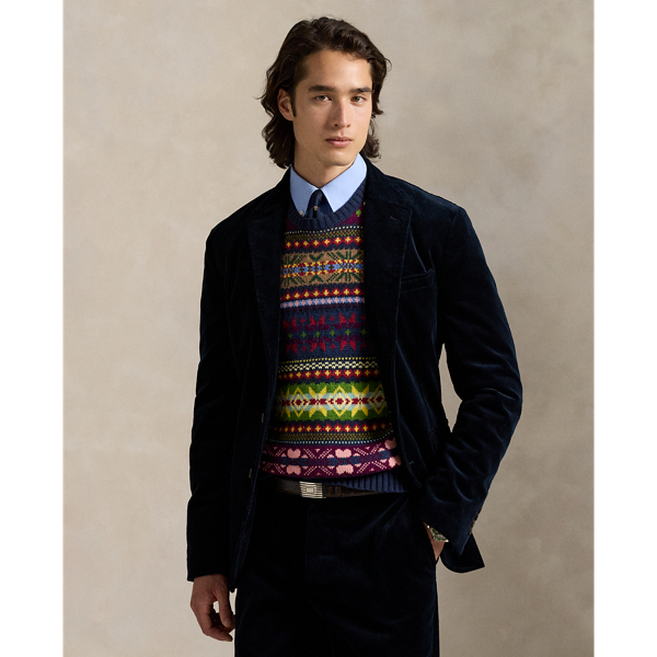 Our Polo suit jacket offers more structure in the chest and shoulders along with full lining. This version is expertly crafted from wide-wale corduroy that's developed with extra stretch for ease of movement.