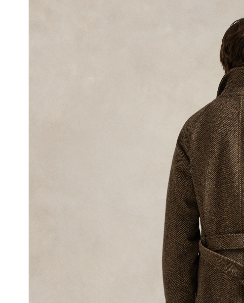 To create this coat's Donegal tweed, Irish wool yarn was spun, dyed and custom-woven by Ireland's Magee 1866 mill, which has been a  Ralph Lauren Lauren partner for more than 50 years.