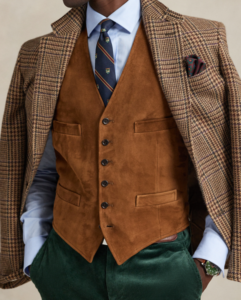 Masterfully crafted in Italy from soft suede, this waistcoat strikes the perfect balance between rugged and refined.