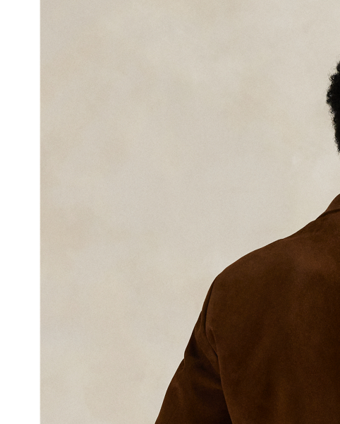 Created to mark the 50th anniversary of  Ralph Lauren Lauren, the RL67 jacket draws inspiration from a blazer that has been a treasured part of Mr Lauren's wardrobe since 1971. This reinterpretation is expertly tailored in Italy with velvety suede.