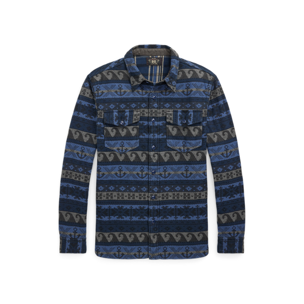 Double-Faced Jacquard Workshirt - RRL - Modalova