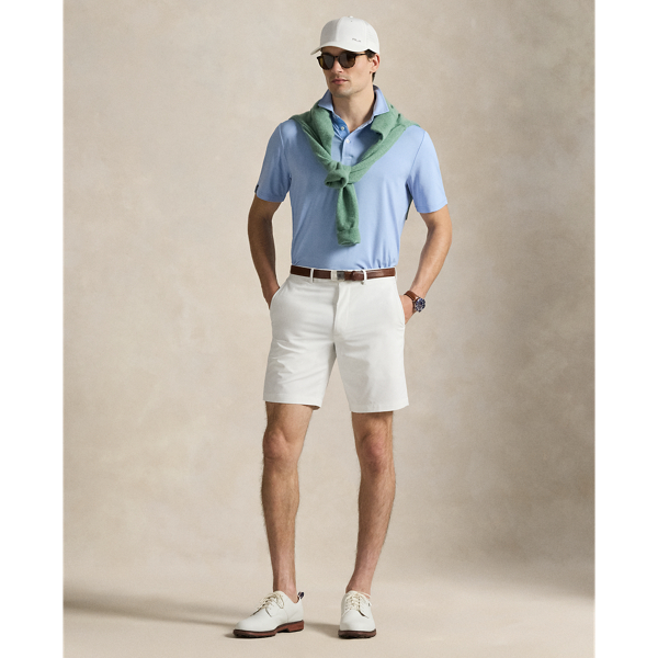 These shorts are crafted from a stretchy, lightweight fabric that's developed with moisture-wicking properties to help keep you cool and comfortable.