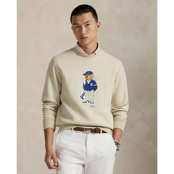 This sweatshirt is made from smooth double-knit fabric, which wicks away moisture for day-long comfort. On the front, it features our beloved Polo Bear as well as the RLX logo.