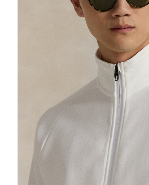 This mockneck jacket is crafted from a smooth double-knit fabric that's developed with a water-repellent finish to help keep you dry in rainy weather.