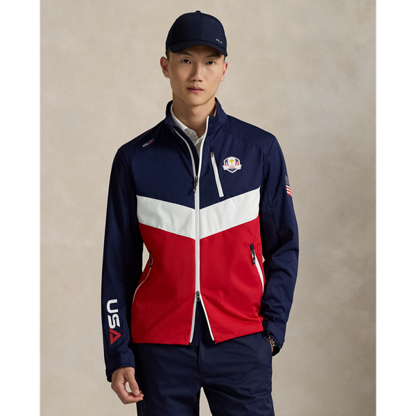 Designed for our 2025 U.S. Ryder Cup Team Collection, this jacket is based on a layering option we developed for the team's uniform and updated with the RLX logo. It's crafted from breathable, water-repellent interlock fabric and packs into its own pocket for on-the-go convenience.