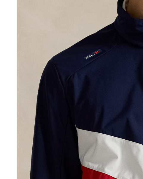 Designed for our 2025 U.S. Ryder Cup Team Collection, this jacket is based on a layering option we developed for the team's uniform and updated with the RLX logo. It's crafted from breathable, water-repellent interlock fabric and packs into its own pocket for on-the-go convenience.