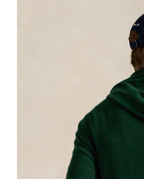 This hooded jumper is finely knit using soft cashmere yarn that was specially developed for easy care. At the right sleeve, it is intricately embroidered with the RLX logo.