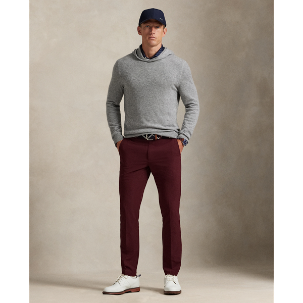 These trousers are crafted from a stretchy, lightweight fabric that's developed with moisture-wicking properties to help keep you cool and comfortable.