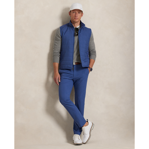 These trousers are crafted from a stretchy, lightweight fabric that's developed with moisture-wicking properties to help keep you cool and comfortable.