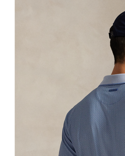 This moisture-wicking jersey Polo shirt is lightweight, breathable and developed with extra stretch, ensuring total comfort throughout the day. It features a contrasting rib-knit collar for a textural twist.