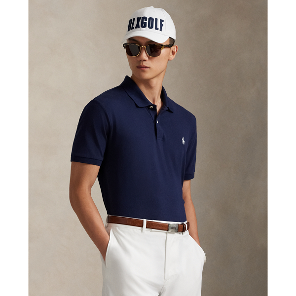 This Polo shirt unites moisture-wicking properties with stretch cotton mesh for all-day comfort. For a double dose of signature style, it features both the RLX logo as well as our signature Pony.
