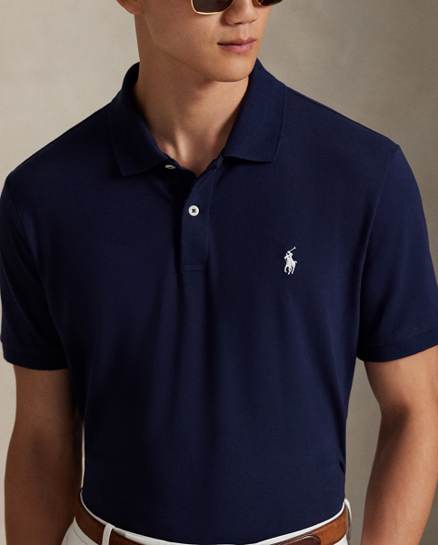This Polo shirt unites moisture-wicking properties with stretch cotton mesh for all-day comfort. For a double dose of signature style, it features both the RLX logo as well as our signature Pony.